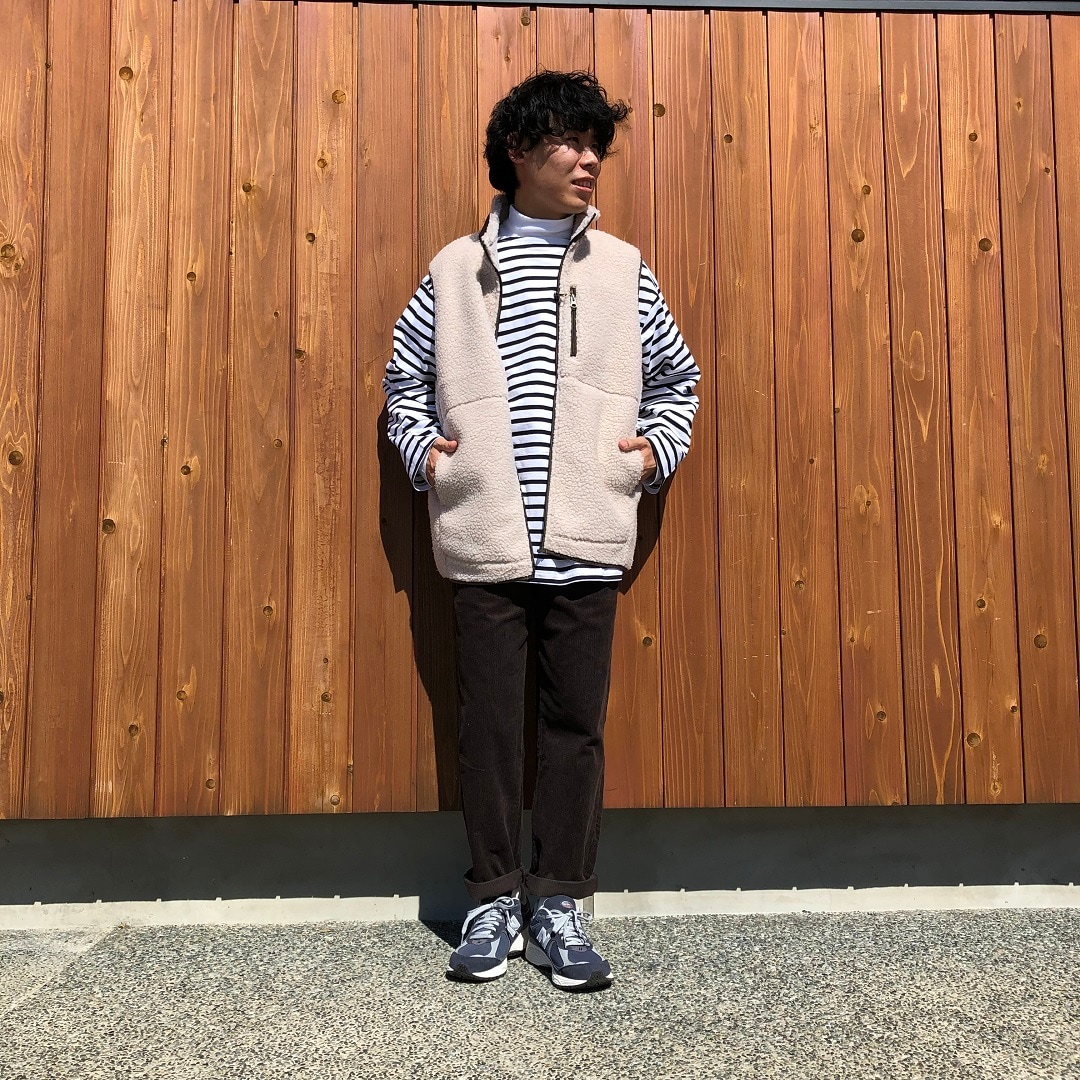 紳士ボアベスト①