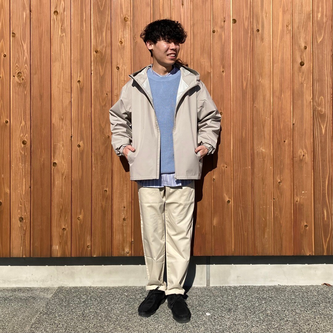 紳士畦編みニット①