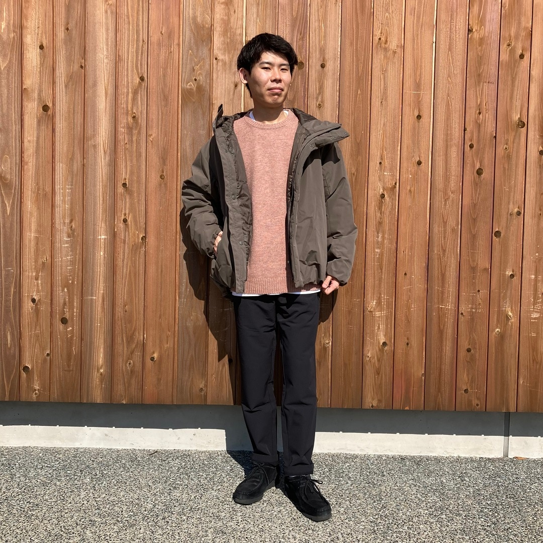 紳士クルーネックセーターライトピンク①