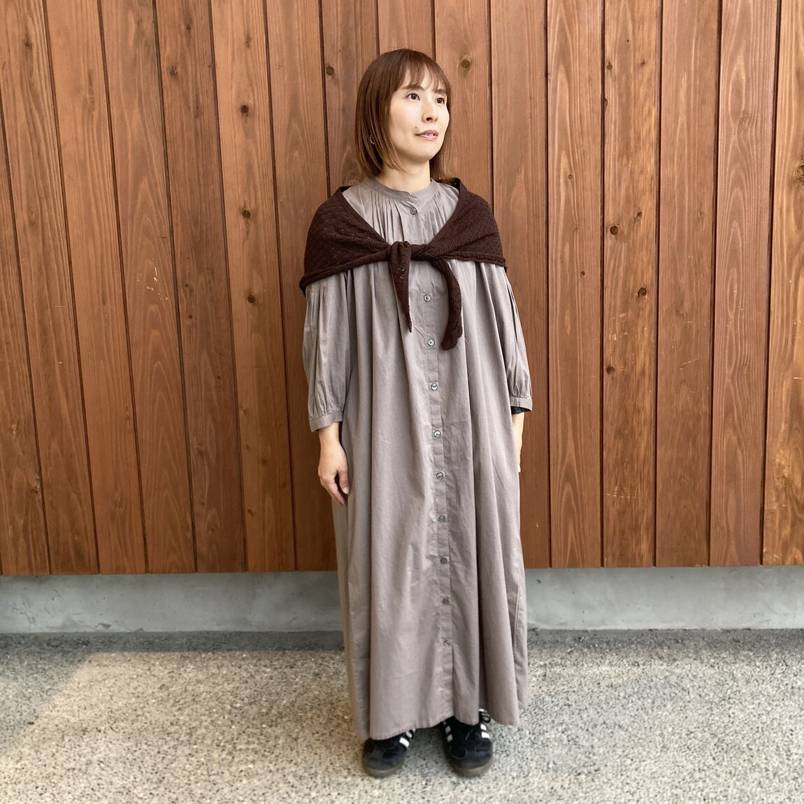 婦人ピンタックワンピース①
