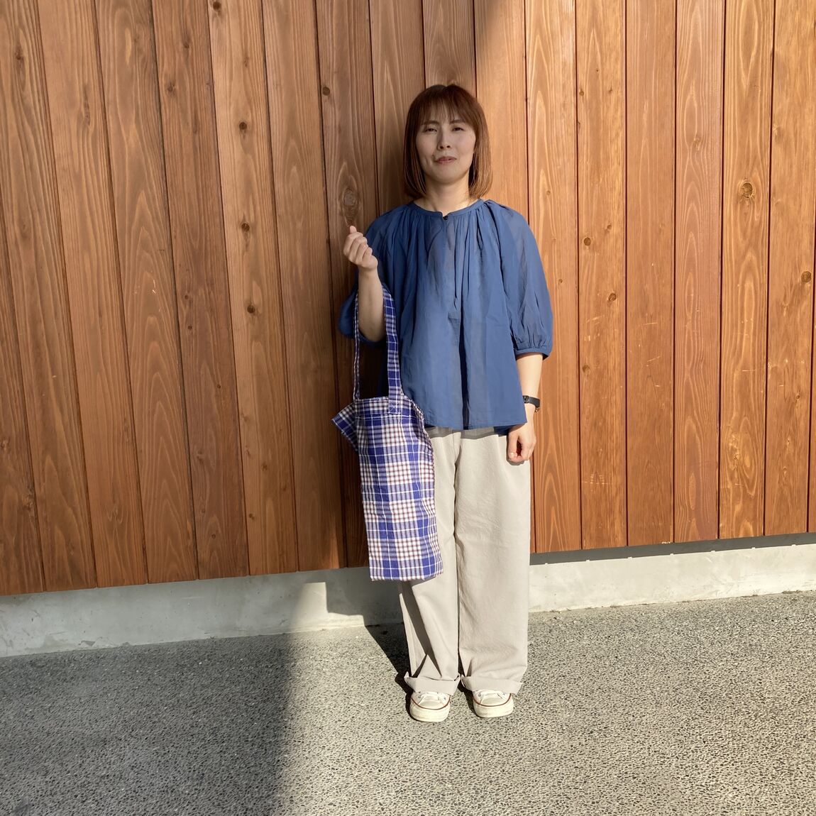 婦人シアー半袖ブラウス①