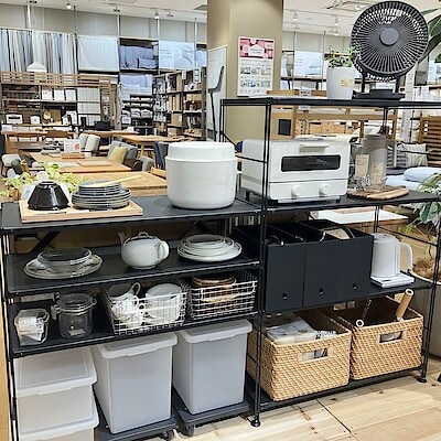 【グランツリー武蔵小杉】無印良品のスチールユニットシェルフでつくる、キッチンまわりの見せる収納