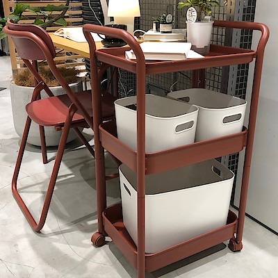 スチールパイプ折りたたみチェア板座 | 無印良品