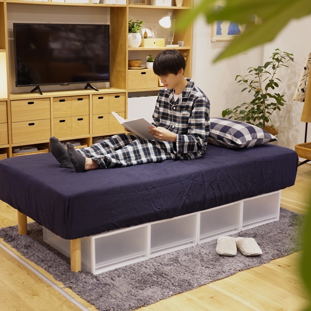 在庫僅少】 直接引き渡し限定 定価¥34900-無印良品足付きマットレス 脚  