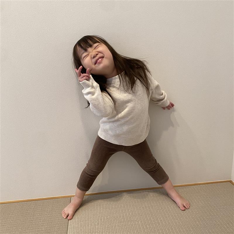 ひとりでお着替え出来た様子