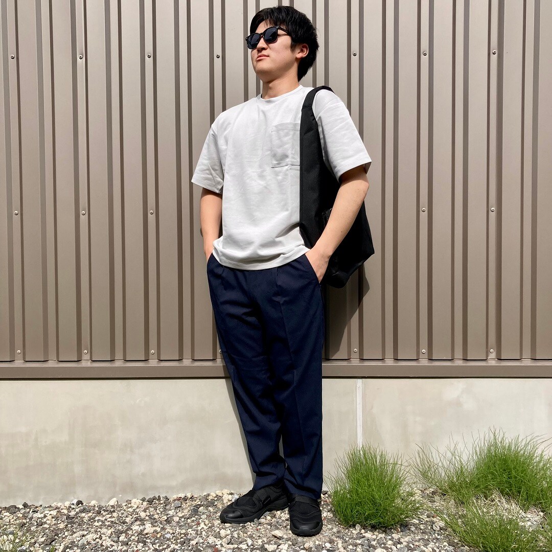 紳士涼感UVカットワイド半袖Tシャツを使ったコーディネート