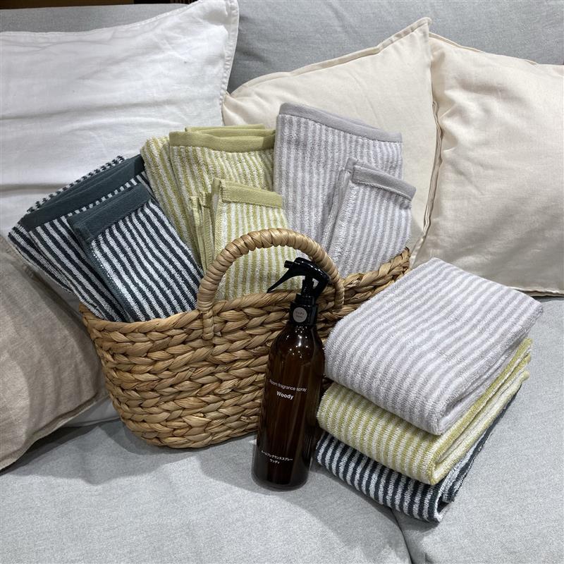 3種類のタオルの画像