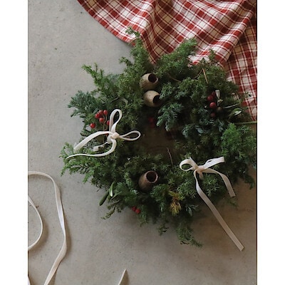 【イーアス春日井】Orlean主催「選べるリボン！針葉樹たっぷりリース」ワークショップ