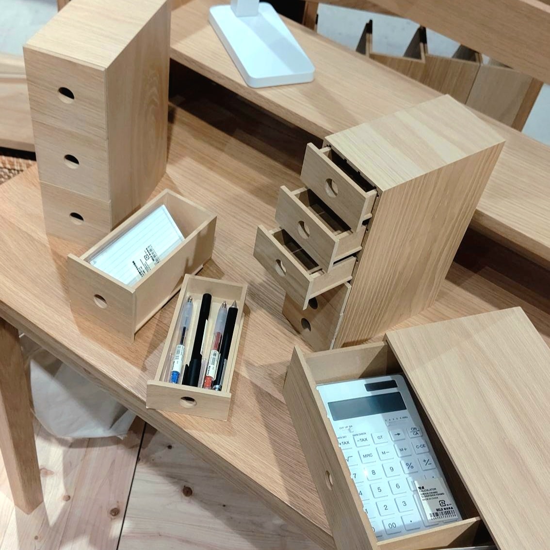 春日井】シンプルで多機能 木製小物収納シリーズ｜無印良品 ヨロッカ春日井