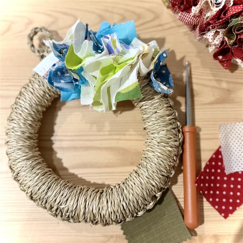 無印良品の鍋敷きでリースを作ろう