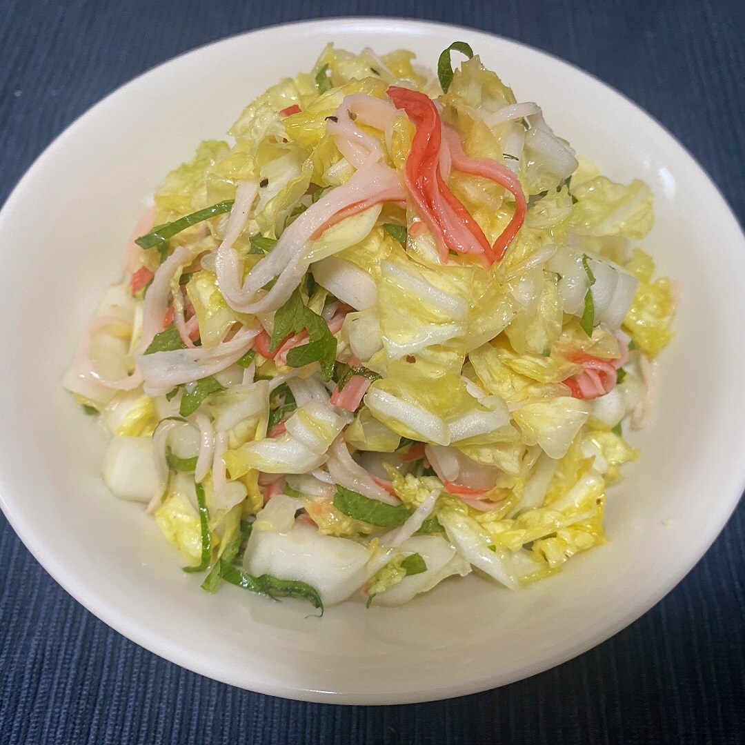 1204白菜とかにかまのさっぱり中華和え