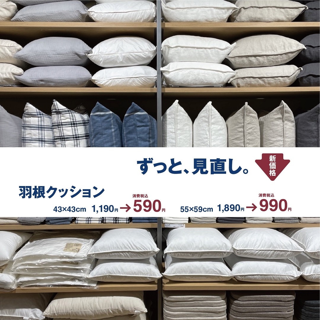 価格見直し羽根クッション表紙