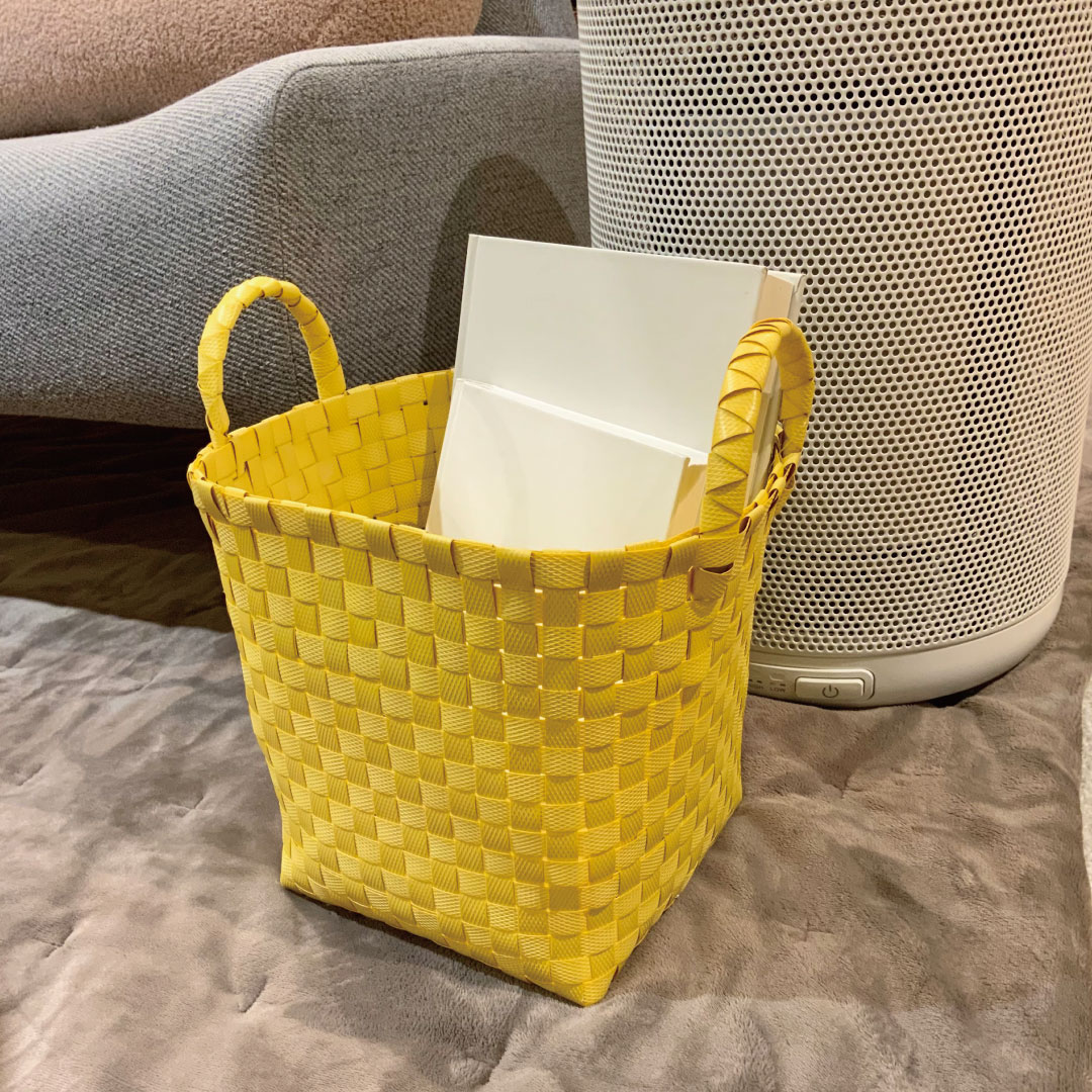 手編み バスケット 港南台バーズ】いろいろ使える、水にも強い手編みバスケット｜ 無印良品