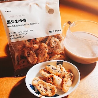 【無印良品500ベルフローラかわにし】黒豆おかきとミステリー