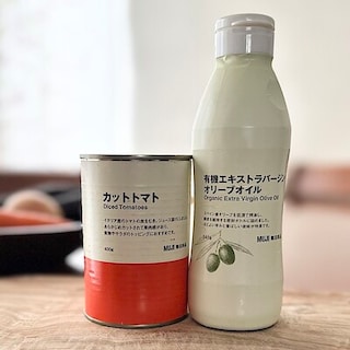 【無印良品500ベルフローラかわにし】皮むき・クエン酸無添加 カットトマト缶のご紹介