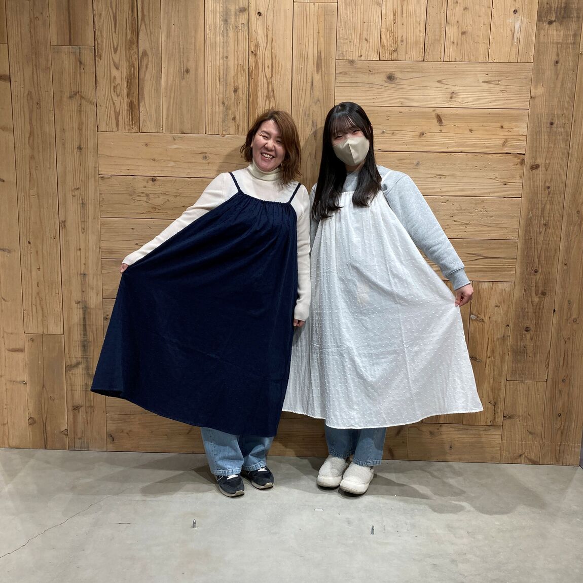 ヤオコー和光丸山台】新商品、二重ガーゼドットドビーキャミワンピース