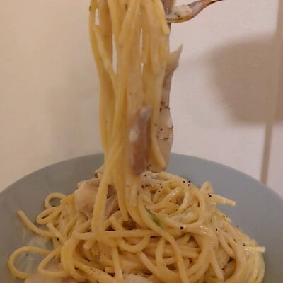 【フレスポ深堀】作ってみました！和風クリームパスタ！炊き込みご飯の素　松茸ごはんでアレンジ