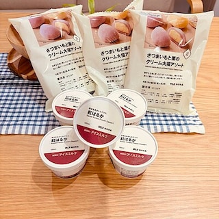 【イオンタウン旭】秋限定　いも・栗の素材を生かしたアイスとクリーム大福が入荷しました