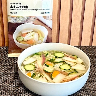 【無印良品５００ 和歌山ミオ】新商品「スープまで味わう水キムチの素」ぜひスープと一緒に‼︎