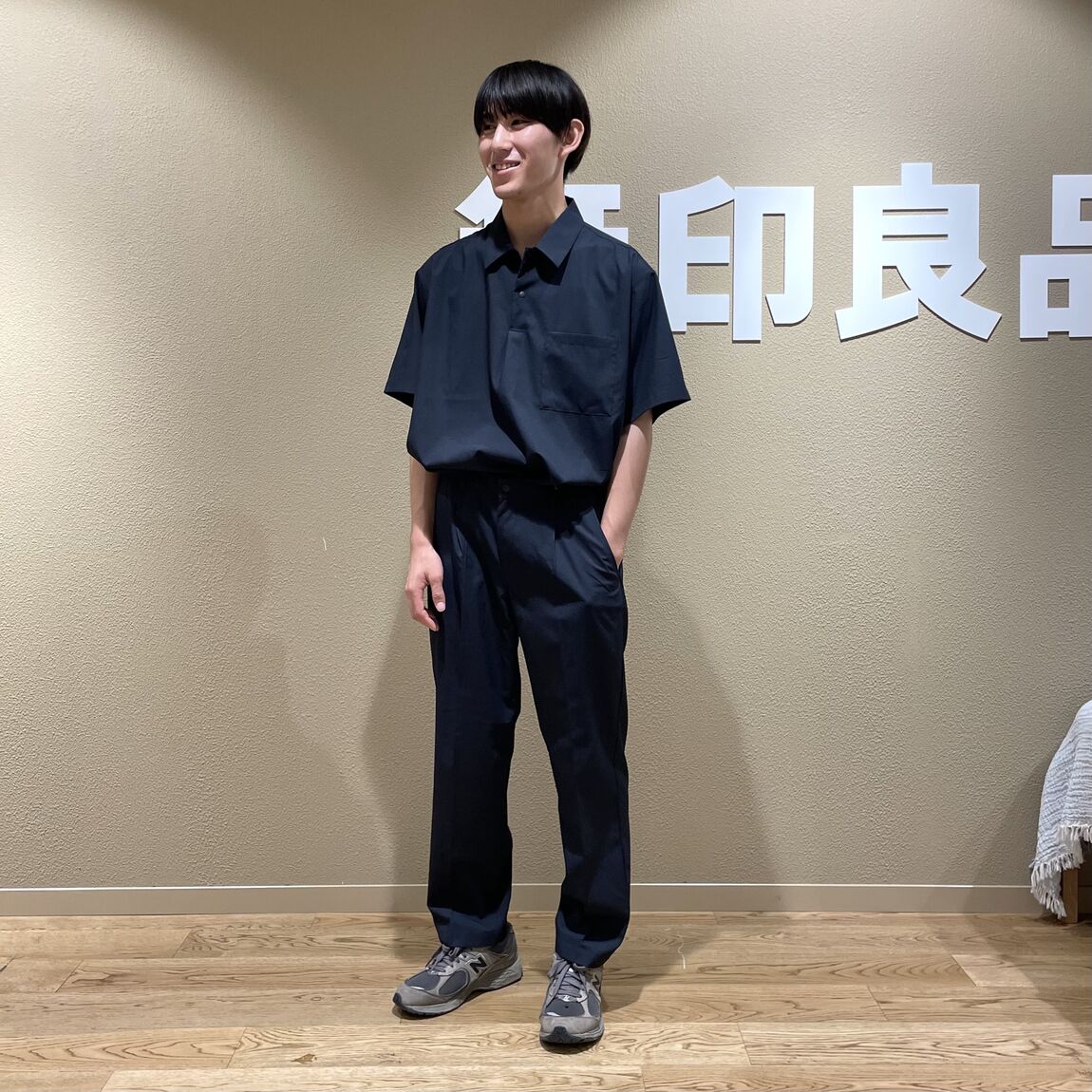 風を通すシリーズの着用