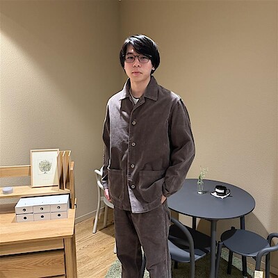 【神戸阪急】軽くてあたたかいカポック繊維｜紳士　木の実から作ったカポック混コーデュロイジャケット