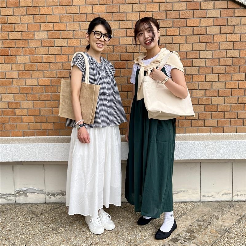 強撚ボイルシリーズを使ったコーディネートの写真