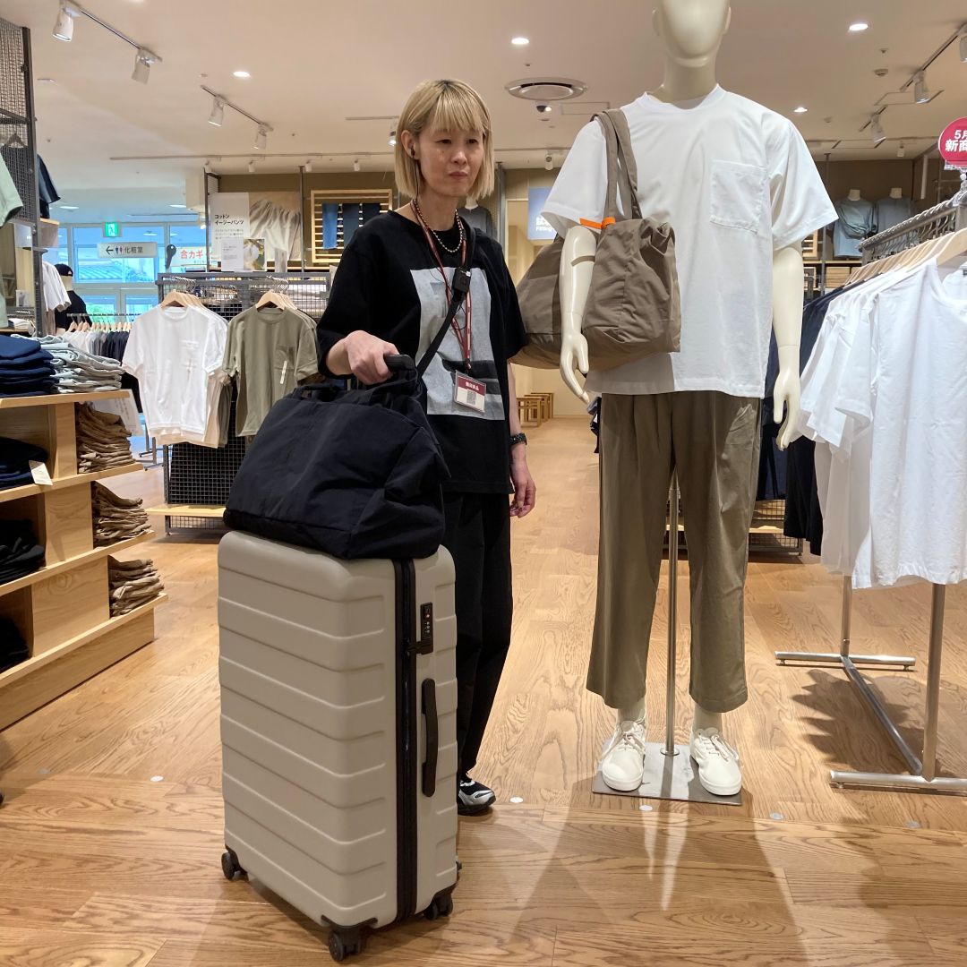 たためるボストンバッグ