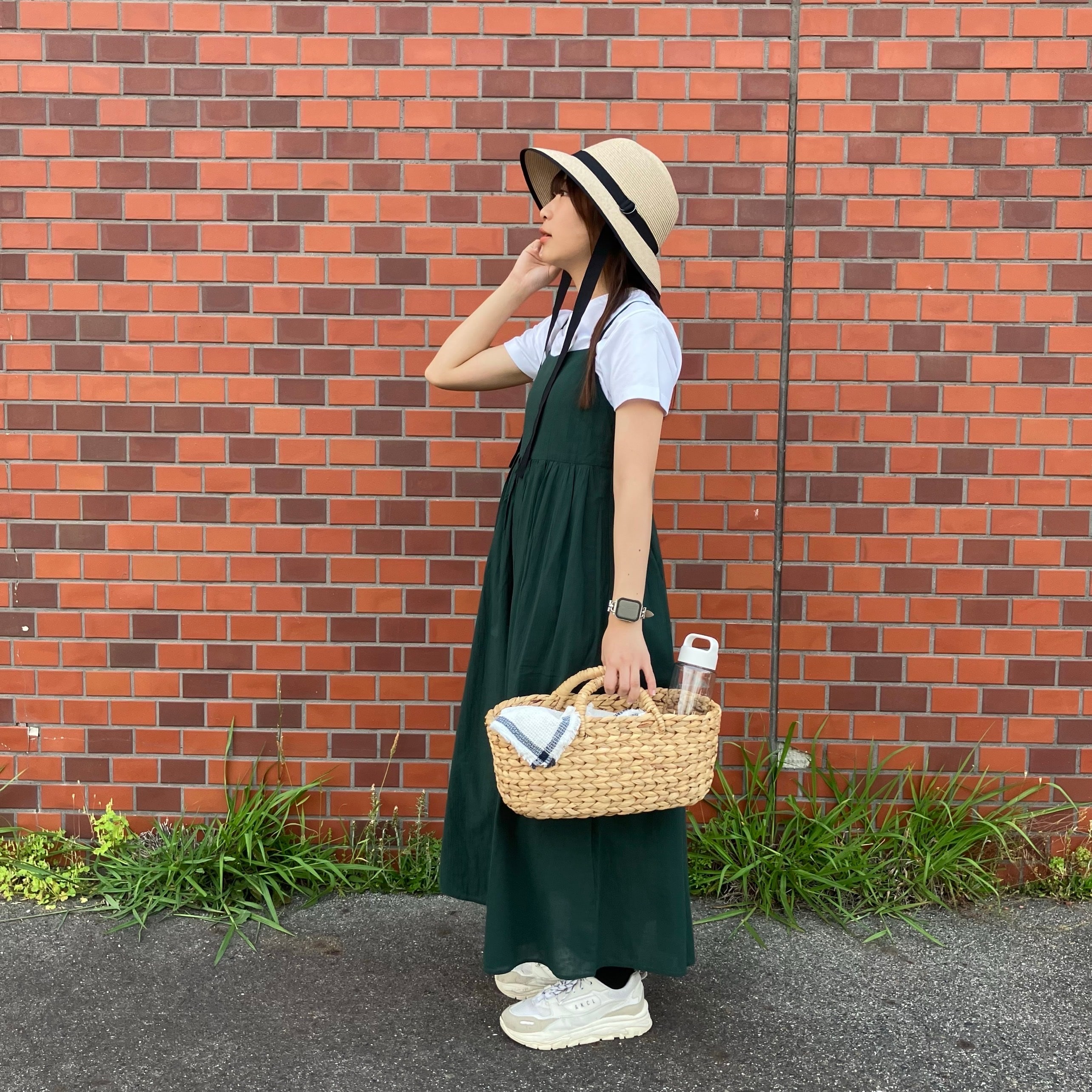 強撚ボイル　キャミソールワンピース