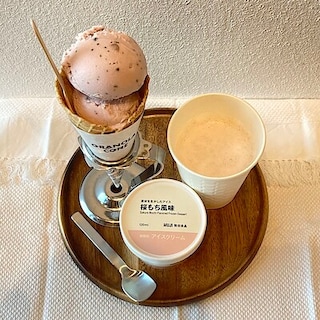 【白山北安田】期間限定！桜もち風味アイスと桜ラテのご紹介