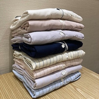 【イーストモール大仙】婦人　脇に縫い目のない二重ガーゼパジャマ　春らしい新色出ました！