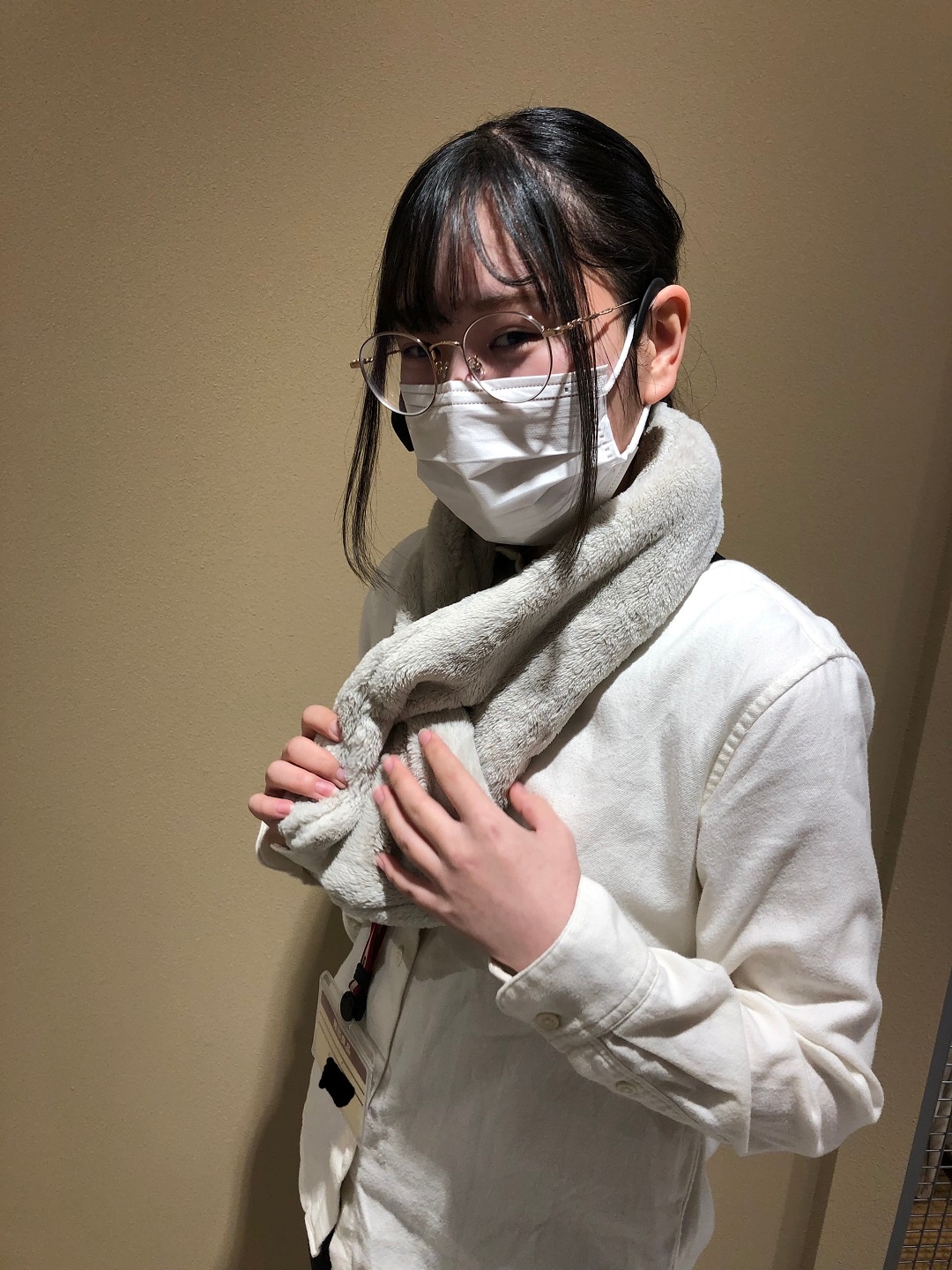 巻く毛布マフラー