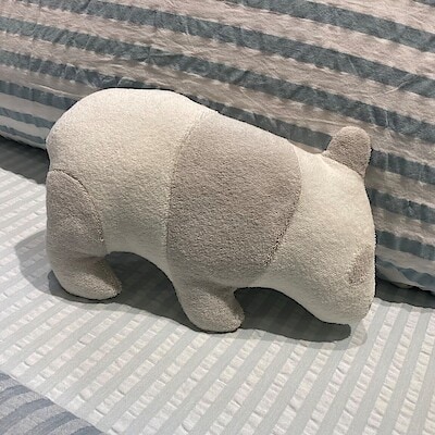 ポケット付き 動物クッション（パンダ） | 無印良品