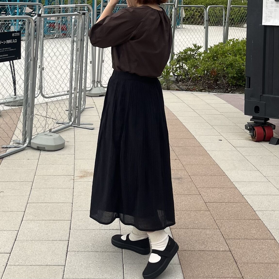 ブラウスのコーディネートの写真