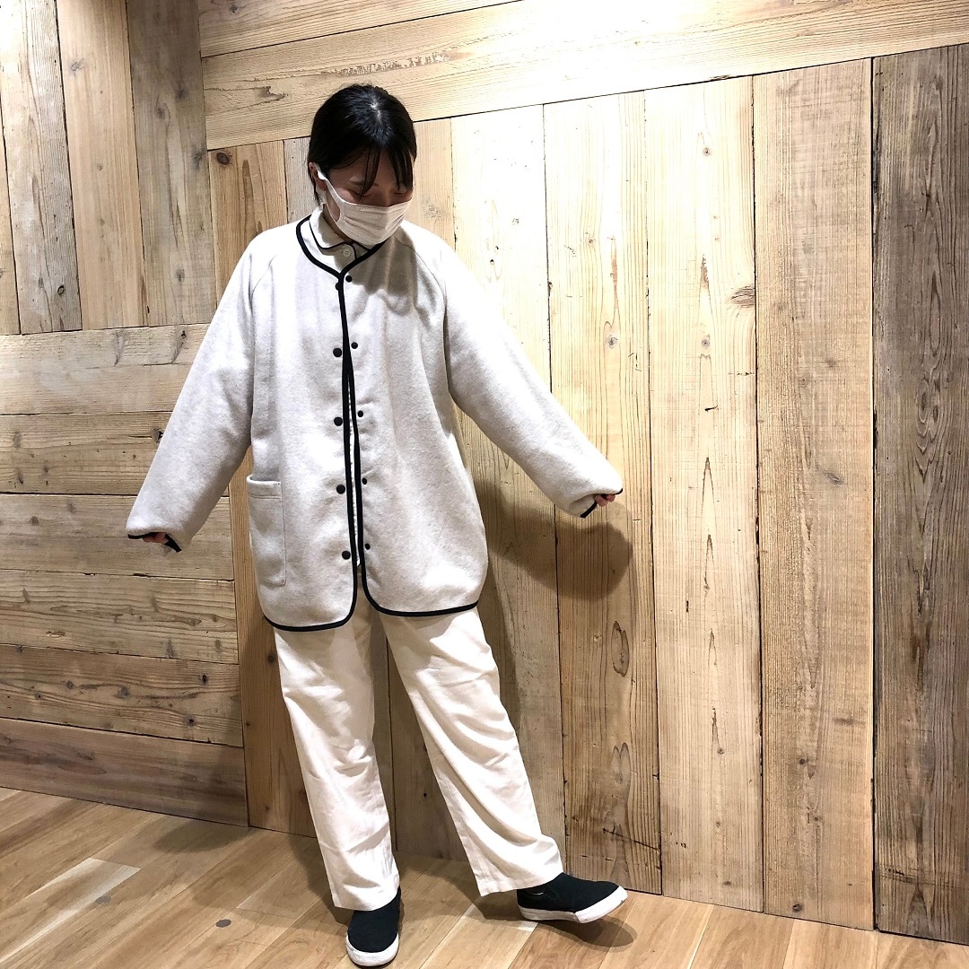 無印良品 なめらかフリース ロングカーディガン セット 2023秋冬新作】無印良品のなめらかフリースロングカーディガン｜前開き