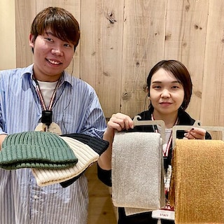 【クロスモール花ヶ島】　カラーが豊富　チクチクしないワッチ。