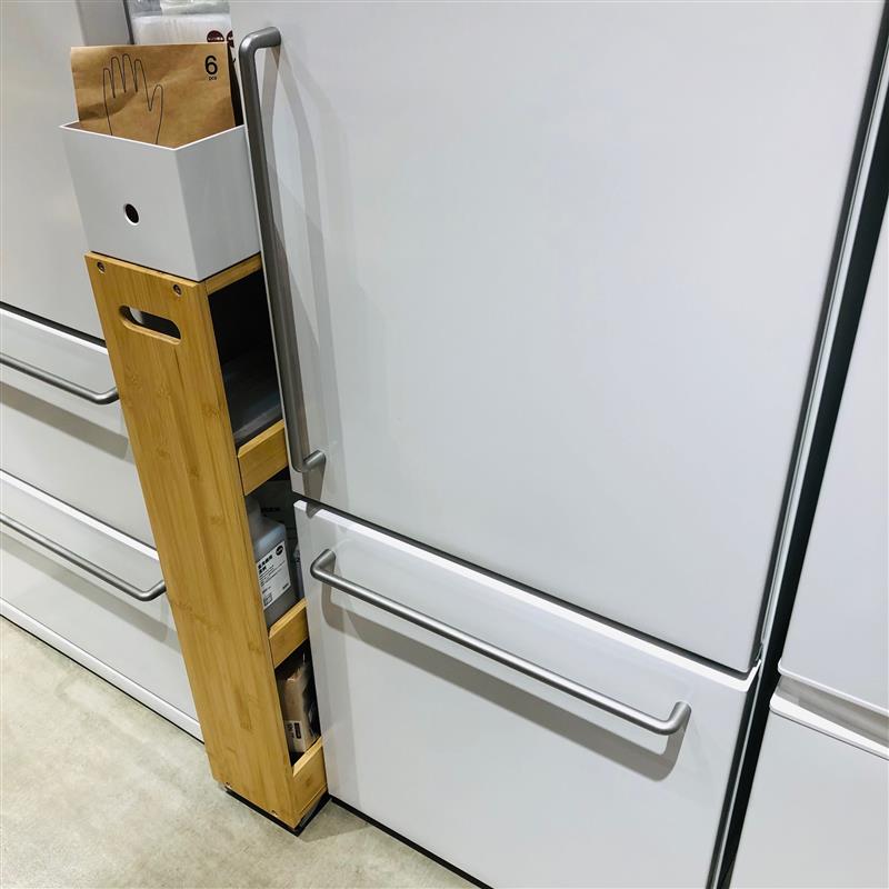 竹材のスリムワゴン