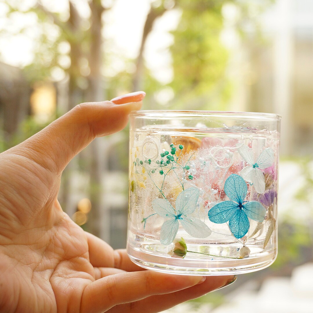 専用　ボタニカルキャンドル　キャンドルホルダー　No.184　ネモフィラ 専用 ボタニカルキャンドル キャンドルホルダー No.184 ネモフィラ