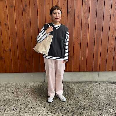 【新潟河渡新町】 身長160cm 春のマリンコーデ