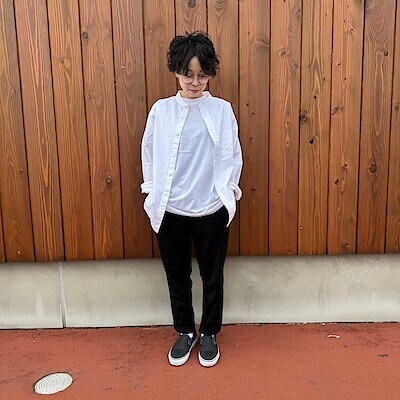 【新潟河渡新町】　身長153㎝　　5月の気温差にも対応Tシャツコーデ