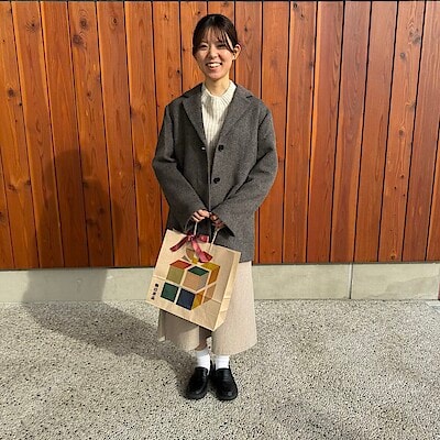 【新潟河渡新町】158cm　婦人ジャケットコートコーデ