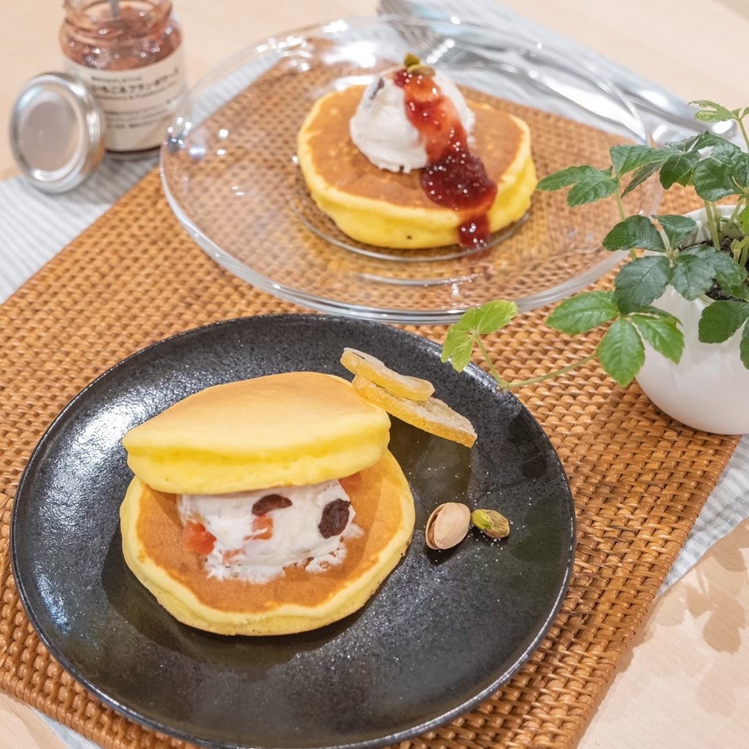 おうちMUJIカフェ　ホエーでパンケーキ