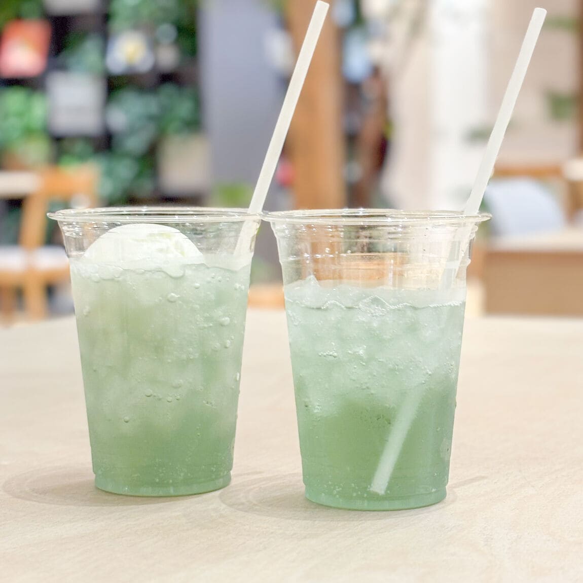 メロンクリームソーダ＆メロンソーダ