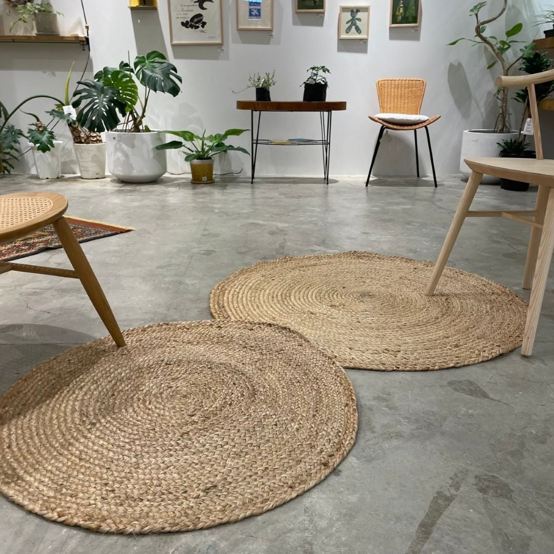 レア　無印良品　円形ラグ　7枚まとめ売り アルパーク】新商品｜くらしに馴染む『ジュートマット』｜ 無印良品
