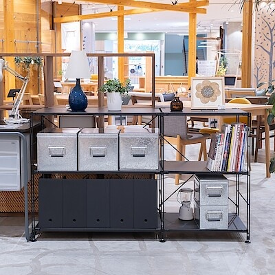 【アルパーク】スチールユニットシェルフに新色ダークグレーが登場しました！  