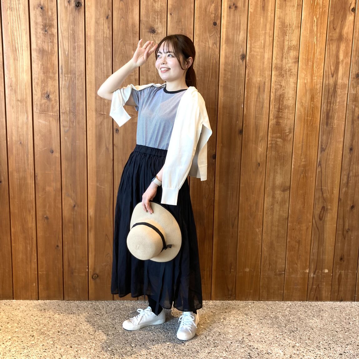強撚ギャザースカート