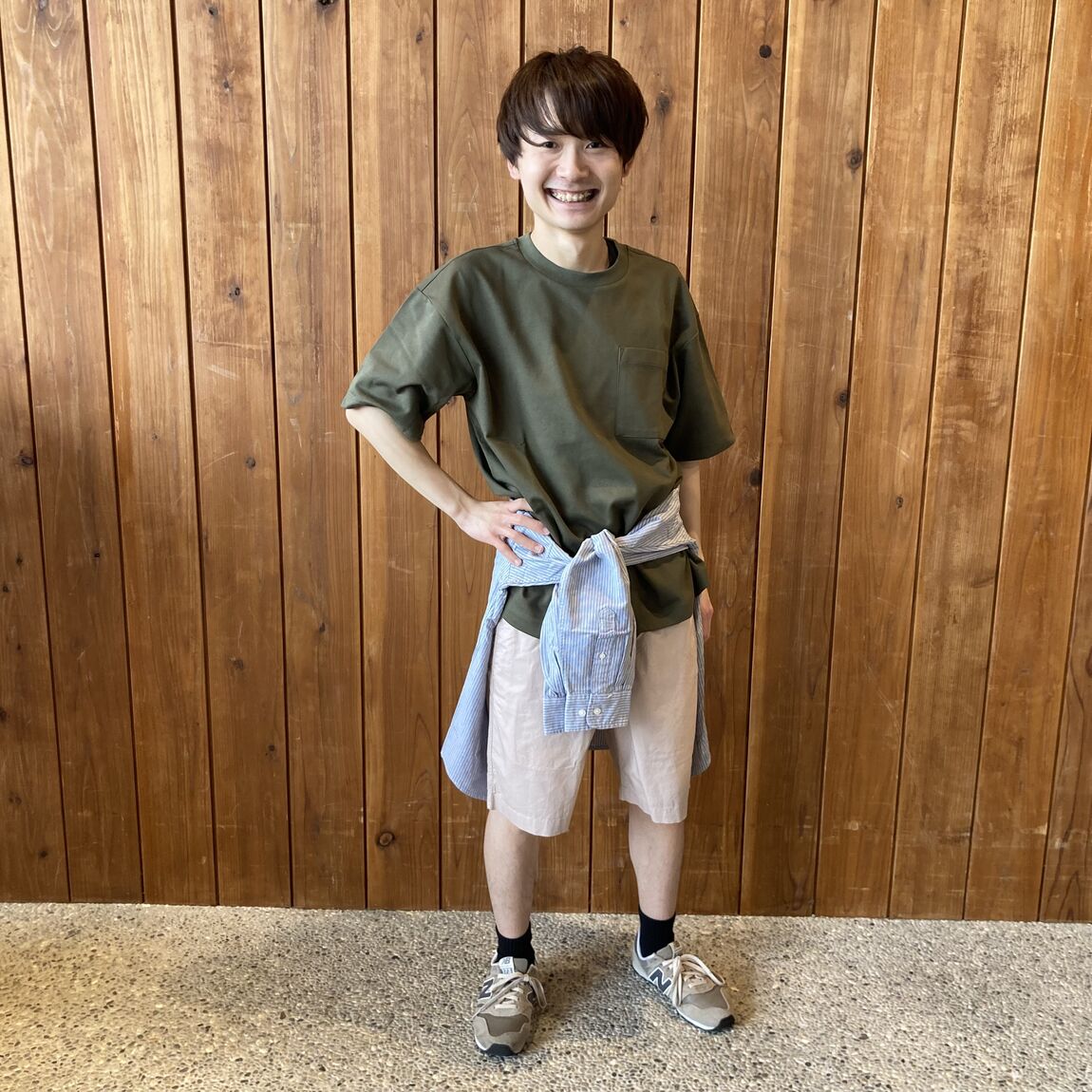 紳士涼感UVワイド半袖TL前