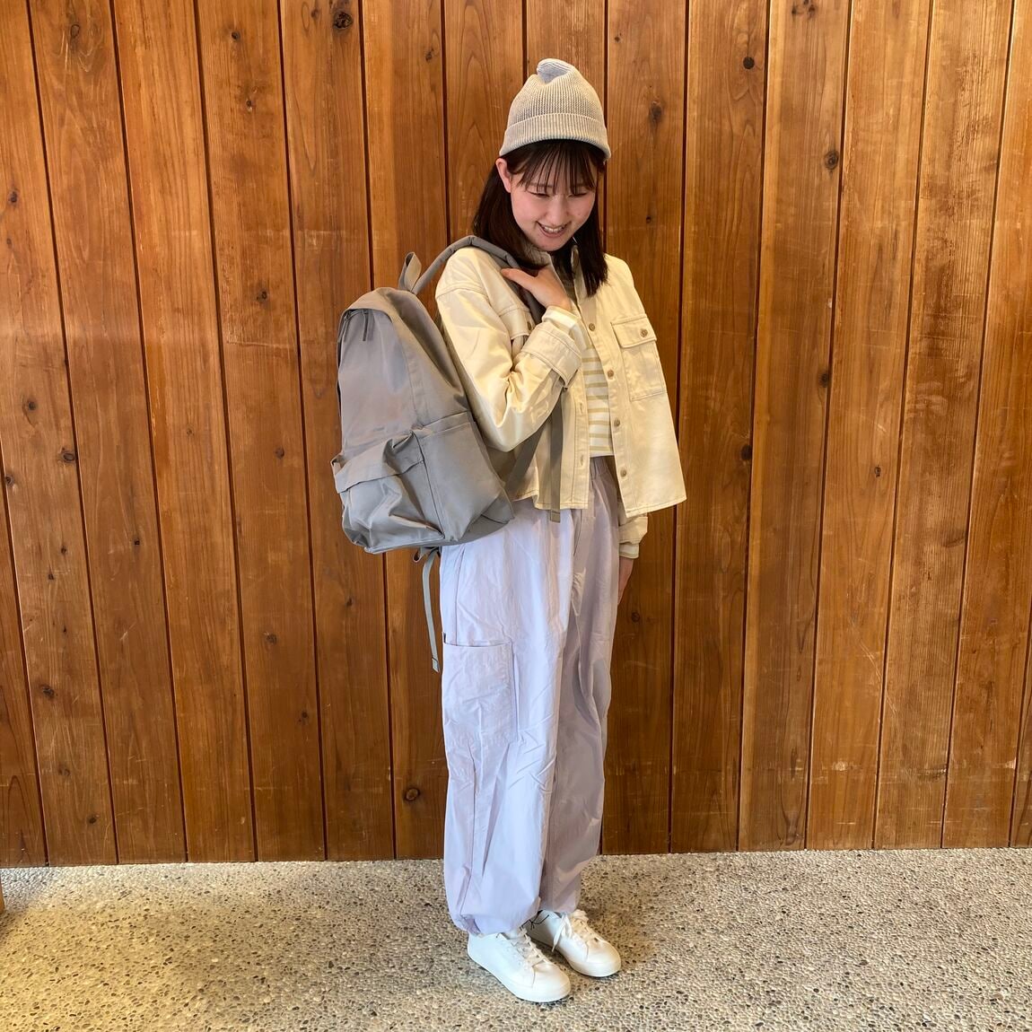 ライトツイル長袖シャツ正面①