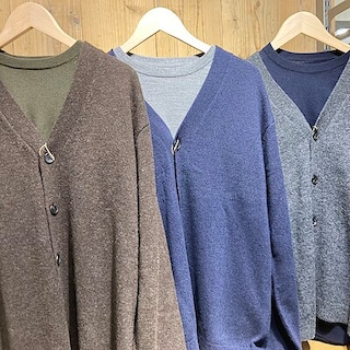 【キッピーモール三田】秋冬のコーディネートにおすすめ！「 紳士　洗えるウールミドルゲージＶネックカーディガン」のご紹介