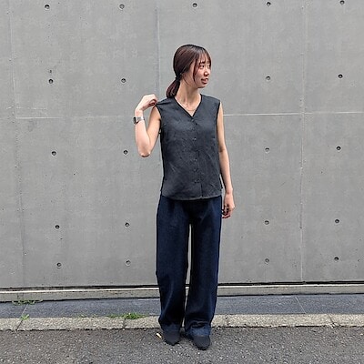 ブラウス シャツ 「MUJI Labo」婦人　リネンシルクノースリーブシャツ レディース メンズ MUJI Labo ブラウス シャツ 「MUJI Labo」婦人 リネンシルク長袖