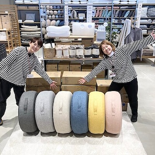 【NPひたちなか】インテリアに映える空気でできたフロアクッション